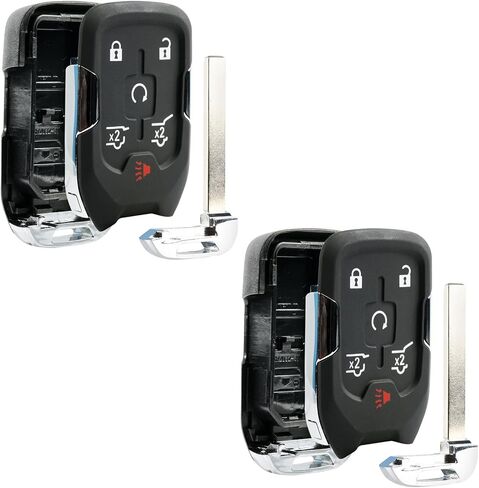 Case Shell Smart Key Fob Keyless Entry Remote fits 2014 2015 2016 2017 Chevy Tahoe Suburban / GMC Yukon (HYQ1AA) in Saudi Arabia