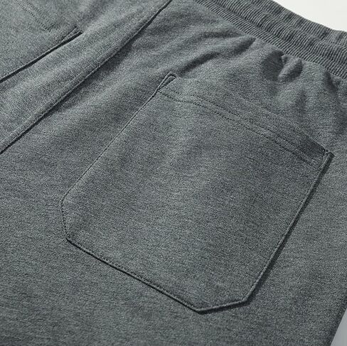 Men Cargo Shorts Lounge Elastic Waist Drawstring 250 Grams Cotton Casual Outdoor Sweat Short Pant with Multi Pockets in Saudi Arabia