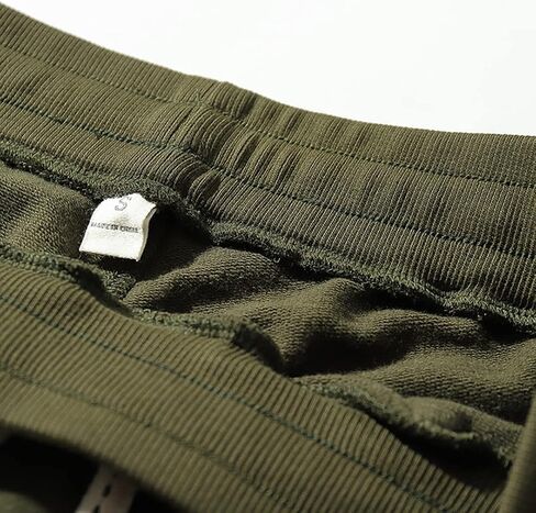 Men Cargo Shorts Lounge Elastic Waist Drawstring 250 Grams Cotton Casual Outdoor Sweat Short Pant with Multi Pockets in Saudi Arabia