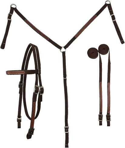 مجموعة تاهو تك سلة نسج الجلود تراكب رأس النايلون، طوق الثدي، وزمام مجموعة in Kuwait