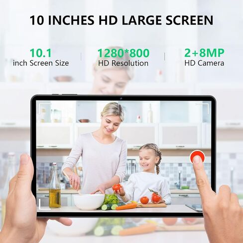 تابلت 10 بوصة أندرويد 14، 10 جيجابايت رام + 64 جيجابايت روم، كمبيوتر لوحي ثماني النواة مع نظام تحديد المواقع العالمي، 8000 مللي أمبير، شاشة 1280 × 800 فل اتش دي، كاميرا مزدوجة 5 ميجابكسل + 8 ميجابكسل، واي فاي، بلوتوث، نظام تحديد المواقع in Saudi Arabia