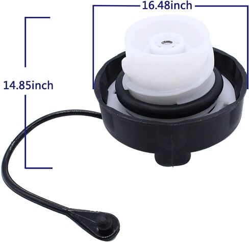 Gas Cap Fuel Tank Cap by GSKMOTOR - Compatible with Chrysler Aspen Pacifica Town&Country Voyager, Dodge Caravan Durango Grand Caravan Nitro, Commander Grand Cherokee,Replace 52030377AB, 5278632AG in Saudi Arabia