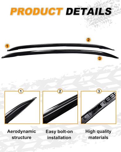 Snailfly 4PCS Roof Rack Cross Bars Fit for Mazda CX-30 CX30 2020 2021 2022 2023 2024 Cargo Bars Side Rails Crossbars Accessories Black in Saudi Arabia