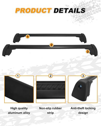 Snailfly 4PCS Roof Rack Cross Bars Fit for Mazda CX-30 CX30 2020 2021 2022 2023 2024 Cargo Bars Side Rails Crossbars Accessories Black in Saudi Arabia