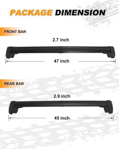 Snailfly 4PCS Roof Rack Cross Bars Fit for Mazda CX-30 CX30 2020 2021 2022 2023 2024 Cargo Bars Side Rails Crossbars Accessories Black in Saudi Arabia