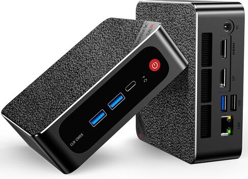 Beelink Mini PC, AMD Ryzen 7 5800H (8C/16T, up to 4.4GHz, 54W TDP), Mini Computer 16GB DDR4 1TB PCIe3.0 SSD, Support 4K@60Hz Triple Display/WiFi 6/BT5.2/USB3.2/Gaming/Office/Home Desktop PC in Saudi Arabia