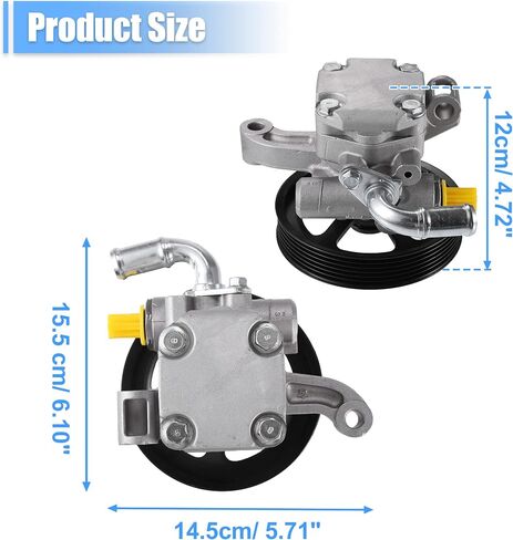 X AUTOHAUX 1 Pcs Power Steering Pump with Pulley 20954812 for Chevy Traverse 2009-2017 for GMC Acadia 2007-2016 in Saudi Arabia