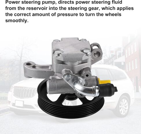 X AUTOHAUX 1 Pcs Power Steering Pump with Pulley 20954812 for Chevy Traverse 2009-2017 for GMC Acadia 2007-2016 in Saudi Arabia