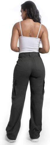Soulsfeng Women's Baggy Cargo Pants Relaxed Fit Casual Cotton Hiking Pants with 6 Pockets in Saudi Arabia