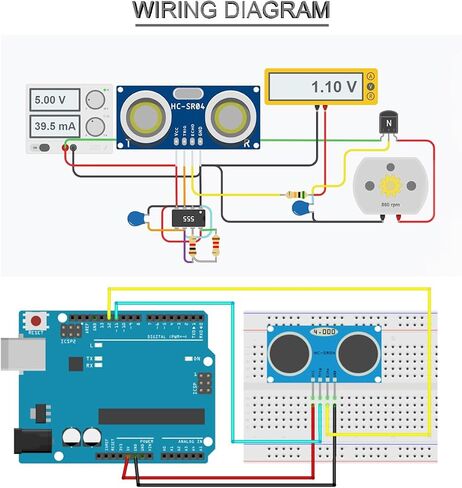 5 pcs HC-SR04 Ultrasonic Sensor Distance Module High Sensitivity Ultrasonic Module + Ultrasonic Sensor ranging Display Module with Mounting Bracket Dupont Cable Screw nut kit in Saudi Arabia