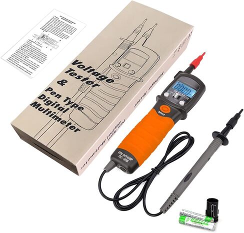مقياس متعدد رقمي من نوع القلم، جهاز اختبار الجهد العالي AC DC 600V، قياس مقاومة النطاق التلقائي واختبار الاستمرارية مع الاحتفاظ بالبيانات، عرض الإضاءة الخلفية وإنذار الاستمرارية للمنزل والصناعة in Kuwait