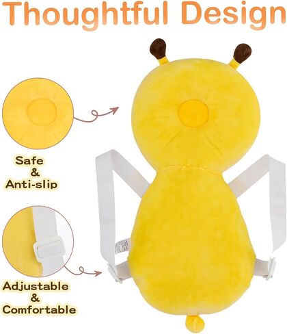 Baby Walker Head Protector Backpack: Adjustable & Fall Back Head Protection Baby Head Protector Backpack for Baby Walking in Saudi Arabia