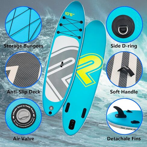 Inflatable Stand Up Paddle Board,Premium SUP Paddle Board with Non-Slip Deck Design,Multifunctional Paddle Boards,Accessories,for Adults and Youth in Saudi Arabia