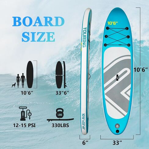 Inflatable Stand Up Paddle Board,Premium SUP Paddle Board with Non-Slip Deck Design,Multifunctional Paddle Boards,Accessories,for Adults and Youth in Saudi Arabia