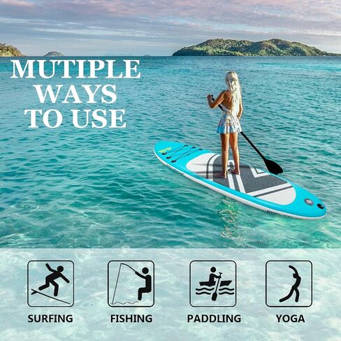 Inflatable Stand Up Paddle Board,Premium SUP Paddle Board with Non-Slip Deck Design,Multifunctional Paddle Boards,Accessories,for Adults and Youth in Saudi Arabia