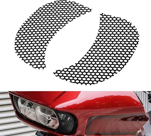 HDBUBALUS Motorcycle Fairing Mesh Grill Side Vent Screen for Road Glide Custom FLTRX Special FLTRXS Glide Ultra FLTRU FLTRUSE 2015-2023 Black in Saudi Arabia