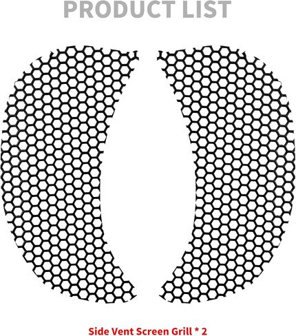 HDBUBALUS Motorcycle Fairing Mesh Grill Side Vent Screen for Road Glide Custom FLTRX Special FLTRXS Glide Ultra FLTRU FLTRUSE 2015-2023 Black in Saudi Arabia