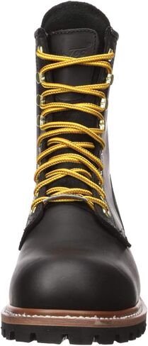 Ad Tec Men's 9" Super Logger Steel Toe Leather Work Boots | Oil Resistant Lug Sole in Saudi Arabia