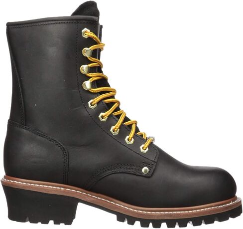 Ad Tec Men's 9" Super Logger Steel Toe Leather Work Boots | Oil Resistant Lug Sole in Saudi Arabia