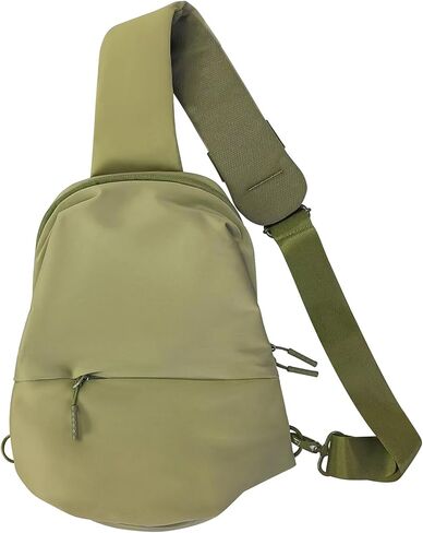 حقيبة حبال صغيرة للرجال والنساء، حقيبة صدر مقاس 12.9 بوصة وحقيبة كتف واحدة باللون الأخضر in Kuwait