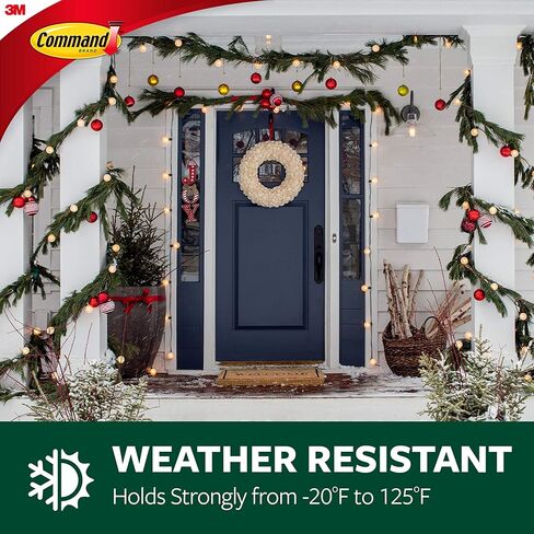 Command Medium Wall Hooks, Damage Free Hanging Wall Hooks with Adhesive Strips, No Tools Wall Hooks for Hanging Decorations in Living Spaces, 7 Clear Wall Hooks and 12 Command Strips in Saudi Arabia