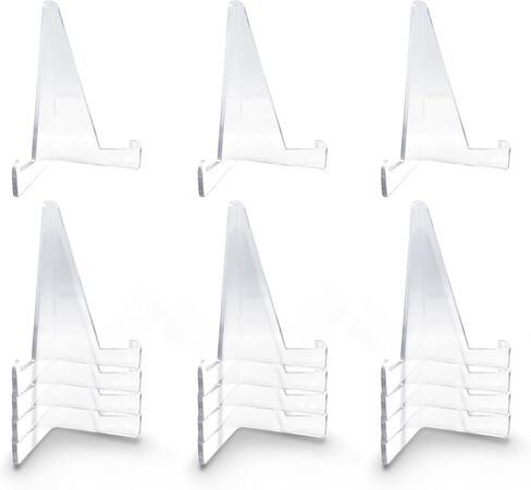 5 Packs Plastic Card Display Stand for Magnectic Card Holder, Super Hard Clear Display for Baseball Cards, Sports Cards, Trading Cards, Coin Display, Durable & Sturdy Design in Saudi Arabia