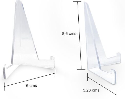 5 Packs Plastic Card Display Stand for Magnectic Card Holder, Super Hard Clear Display for Baseball Cards, Sports Cards, Trading Cards, Coin Display, Durable & Sturdy Design in Saudi Arabia