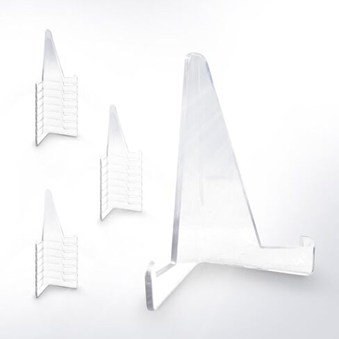 5 Packs Plastic Card Display Stand for Magnectic Card Holder, Super Hard Clear Display for Baseball Cards, Sports Cards, Trading Cards, Coin Display, Durable & Sturdy Design in Saudi Arabia