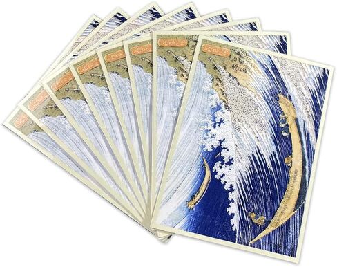 Black Lotus 120 PCS The Great Wave Card Sleeves Printing Japanese Art Card Cover Protectors (Wave 2) in Kuwait