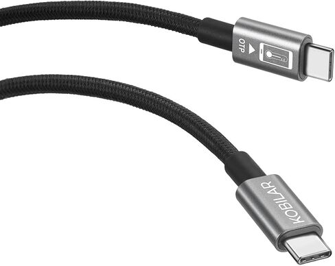 كابل شحن سريع 240 واط من النوع C إلى النوع C (Leo، 2pack-6.6+6.6ft) - كابل USB C لأجهزة iPhone وMacBook Pro وiPad Pro وSamsung - كابل C إلى C للشحن السريع in Kuwait