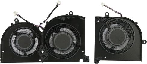 New CPU+GPU Cooling Fan for MSI GS75 Stealth P75 WS75 MS-17G1 MS-17G2 MS-17G3 P/N: BS5005HS-U3I BS5005HS-U3J MS-17G1 MS-17G2 MS-17G3 in Saudi Arabia