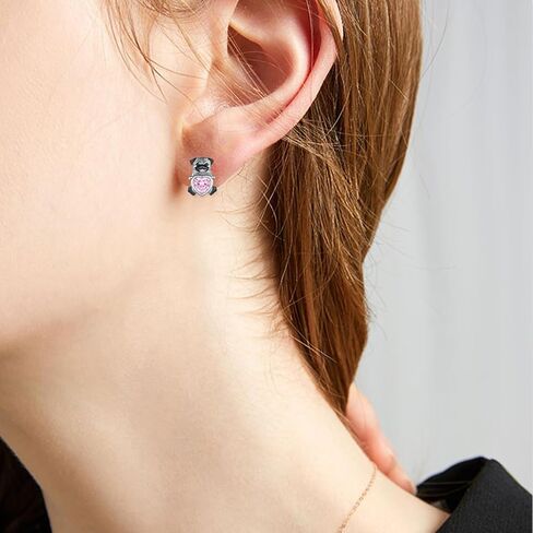 Pug Earrings Sterling Silver Dog Stud Earrings for women Pug Gifts for Women Girls in Saudi Arabia