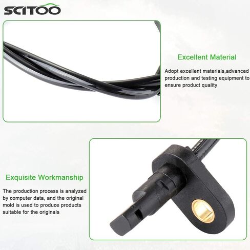SCITOO 2 قطعة أجهزة استشعار سرعة العجلة الأمامية اليسرى اليمنى ABS مناسبة لـ 2004 2005 2006 2007 2008 لـ Acura TSX، 2003 2004 2005 2006 2007 لهوندا لـ Accord ALS1097 ALS1016 in Saudi Arabia