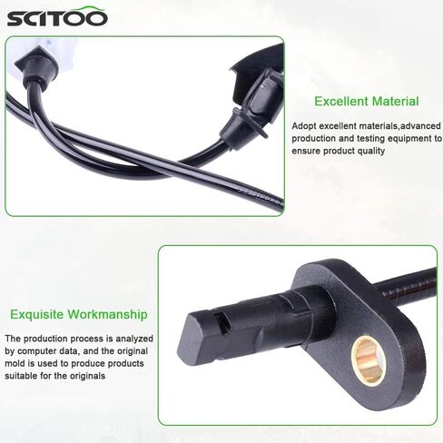 SCITOO 2 قطعة أجهزة استشعار سرعة العجلة الأمامية اليسرى اليمنى ABS مناسبة لـ 2004 2005 2006 2007 2008 لـ Acura TSX، 2003 2004 2005 2006 2007 لهوندا لـ Accord ALS1097 ALS1016 in Saudi Arabia