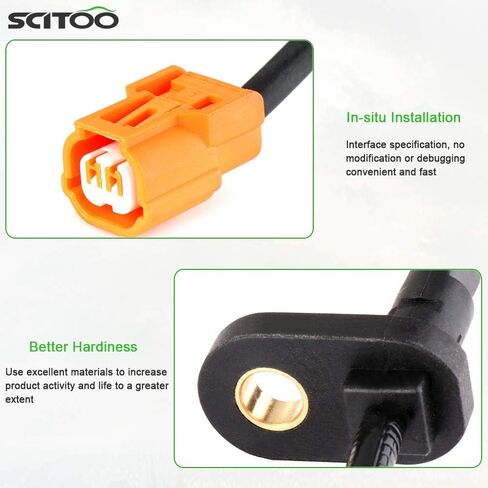 SCITOO 2 قطعة أجهزة استشعار سرعة العجلة الأمامية اليسرى اليمنى ABS مناسبة لـ 2004 2005 2006 2007 2008 لـ Acura TSX، 2003 2004 2005 2006 2007 لهوندا لـ Accord ALS1097 ALS1016 in Saudi Arabia
