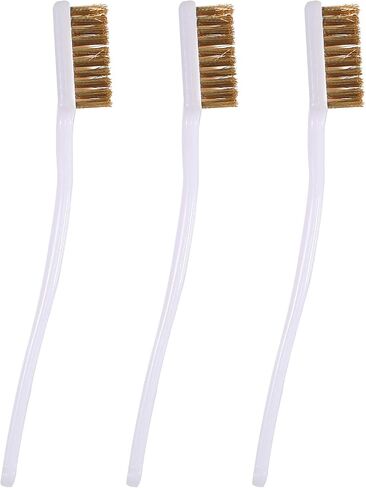3D Printer Nozzle Cleaner Tool Copper Wire Toothbrush Copper Brush Hand Hot Bed Cleaning Block Parts Wire Brush 3D Printer Toothbrushes in Saudi Arabia