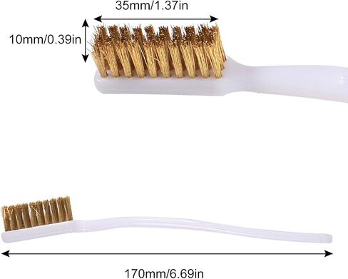 3D Printer Nozzle Cleaner Tool Copper Wire Toothbrush Copper Brush Hand Hot Bed Cleaning Block Parts Wire Brush 3D Printer Toothbrushes in Saudi Arabia