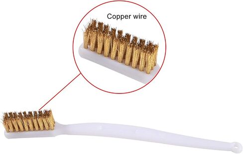3D Printer Nozzle Cleaner Tool Copper Wire Toothbrush Copper Brush Hand Hot Bed Cleaning Block Parts Wire Brush 3D Printer Toothbrushes in Saudi Arabia