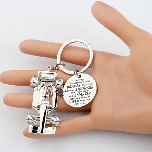 BNQL Racing Car Keychain Race Car Driver Gifts Racing Key Chain Car Racing Gifts for Race Car Lovers Car Model Keychain (Racing Car Keychain) in Kuwait