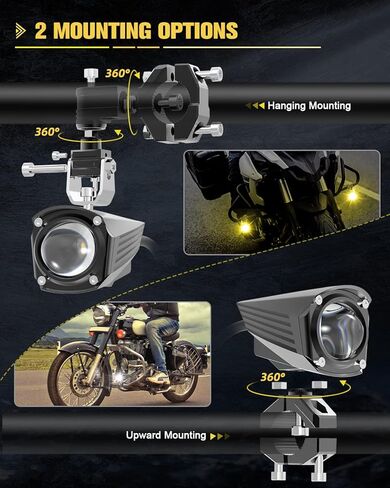 مصابيح ضباب LED للدراجات النارية من CO LIGHT، ضوء قيادة مساعد 60 وات 18000 لومين، أضواء كاشفة مزدوجة اللون، أضواء وامضة كهرمانية بيضاء مع 5 أوضاع لمجموعة أدوات تسخير الأسلاك، لسيارة شاحنة قارب ATV UTV، قطعتان in Kuwait