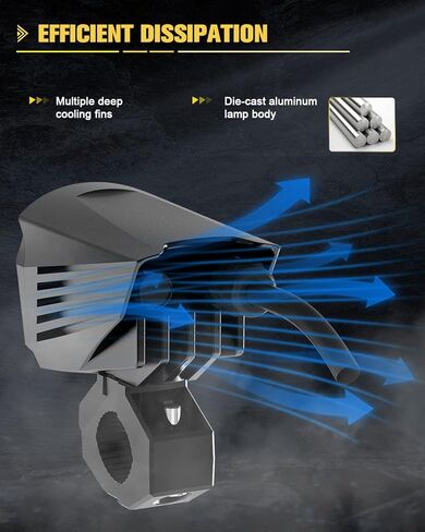 مصابيح ضباب LED للدراجات النارية من CO LIGHT، ضوء قيادة مساعد 60 وات 18000 لومين، أضواء كاشفة مزدوجة اللون، أضواء وامضة كهرمانية بيضاء مع 5 أوضاع لمجموعة أدوات تسخير الأسلاك، لسيارة شاحنة قارب ATV UTV، قطعتان in Kuwait