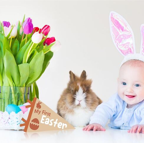 28 قطعة من لافتات معلم راية الطفل، لافتة مثلثة، علامات علم معلم شهري، أعلام لافتة معلم شهرية للأولاد والبنات، علامة إعلان الطفل (فنية) in Kuwait