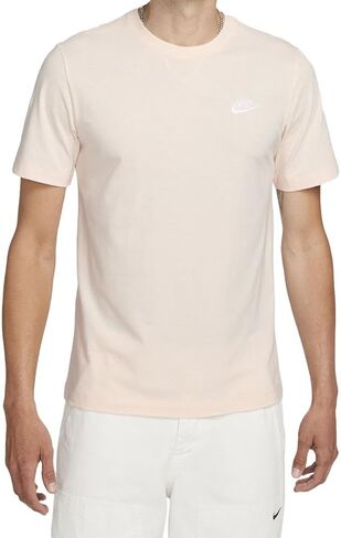 Nike Men's Sportswear Club T-Shirt (US, Alpha, XX-Large, Regular, Regular, Guava Ice/White) in Saudi Arabia