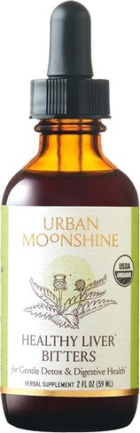 مرارة الكبد الصحية من Urban Moonshine - عضوي معتمد - يشجع الإنتاج الصحي وإطلاق الصفراء * - صحة الجهاز الهضمي - يدعم وظائف الكبد * - التخلص اللطيف من السموم * - المرارة الهضمية - 2 أونصة سائلة in Saudi Arabia