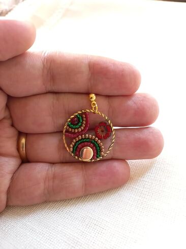 Turkish Handmade Ethnic Beaded Earrings, Bohemian Ethnic Jewelry for Women, Unique Gift for Her in Saudi Arabia