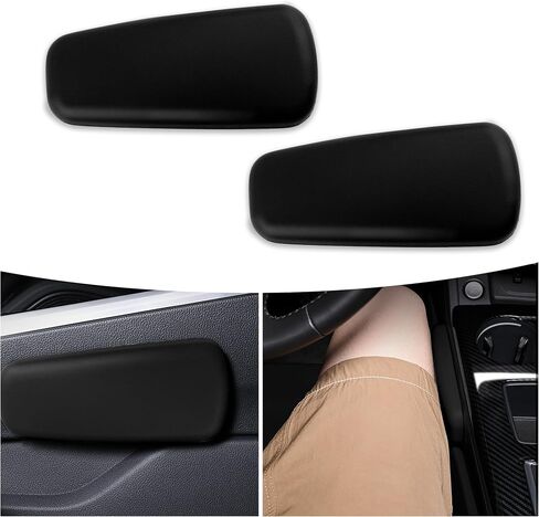 2PCS Elbow Pad Arm Rest for Car,Soft Leather Arm Rest Pillow with One-Piece Molding for Comfortable Support,Universal Car Accessories Car Knee Cushion Car Door Armrest Pads (Beige) in Saudi Arabia