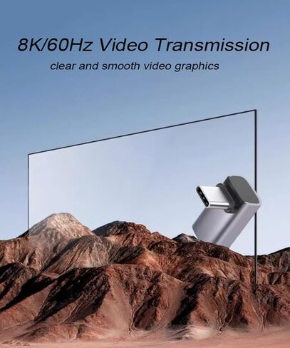 محول USB C 4.0، (3 حزم) 90 درجة 240 وات USB Type C 4.0 (USB4) محول 40 جيجابت في الثانية، يدعم فيديو 8K، مناسب للهاتف المحمول، MacBook/Air، iPhone 15/Pro/Pro Max in Kuwait