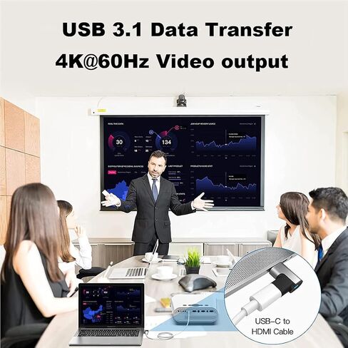 محول USB C 24 دبابيس الزاوية اليمنى موصل مغناطيسي من النوع C يدعم USB PD شاحن سريع 100 وات، نقل بيانات 10 جيجابايت/ثانية، إخراج فيديو 4K@60 هرتز متوافق مع MacBook Pro/Air والمزيد من أجهزة USB-C in Kuwait
