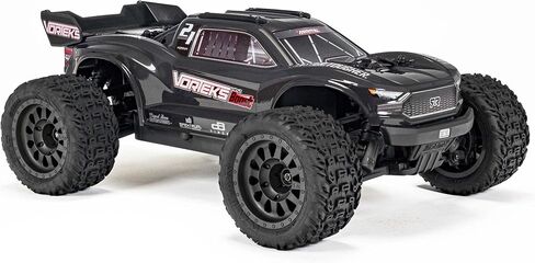 شاحنة ARRMA RC 1/10 VORTEKS 4X2 Boost MEGA 550 شاحنة استاد مصقولة RTR مع بطارية وشاحن، جونميتال، ARA4105SV4T2 in Saudi Arabia