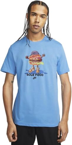 تيشيرت Sole Food Graphic للرجال من Nike، مقاس X-Large، أزرق جامعي in Saudi Arabia